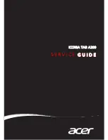 Preview for 1 page of Acer ICONIA TAB A200 Service Manual