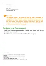 Preview for 2 page of Acer ICONIA Tab P10 User Manual