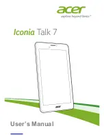 Acer Iconia Talk 7 User Manual предпросмотр