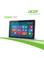 Acer ICONIA W7 User Manual предпросмотр
