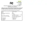 Preview for 13 page of Acer IconiaOne 8 B1-850 Product And Safety Information