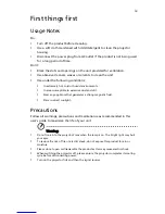 Предварительный просмотр 9 страницы Acer K10 User Manual