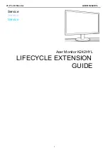 Предварительный просмотр 1 страницы Acer K242HYL Lifecycle Extension Manual