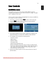 Предварительный просмотр 25 страницы Acer K750/EB151E/HL-800K Series User Manual