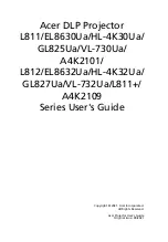 Acer L811 EL8630Ua Series User Manual preview