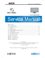 Предварительный просмотр 1 страницы Acer LCD MB243WABNS Service Manual