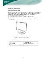 Предварительный просмотр 8 страницы Acer LCD Monitor 51cm(20") TFT Color Owner'S Manual