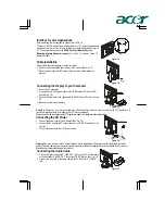 Предварительный просмотр 3 страницы Acer LCD monitor Manual