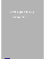 Acer Liquid S100 User Manual предпросмотр