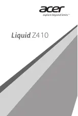 Preview for 1 page of Acer Liquid Z410 Manual