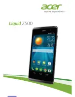 Acer Liquid Z500 User Manual preview