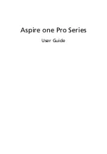 Предварительный просмотр 1 страницы Acer LU.S9206.092 - Aspire ONE P531h-1791 User Manual