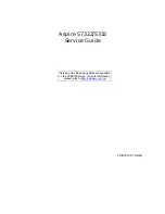 Preview for 1 page of Acer LX.PGU02.064 - Aspire 5732Z-4855 - P T4300 Service Manual