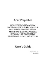 Предварительный просмотр 1 страницы Acer M511 User Manual