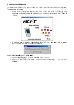 Предварительный просмотр 6 страницы Acer MP-150 1GB User Manual