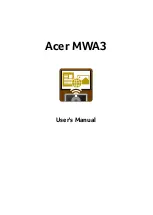 Preview for 1 page of Acer MWA3 User Manual
