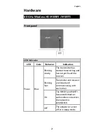 Preview for 2 page of Acer MWIHD1 User Manual