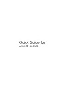 Preview for 1 page of Acer N10 Quick Manual
