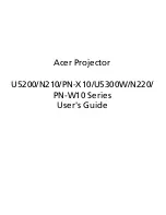 Предварительный просмотр 1 страницы Acer N210 Series User Manual