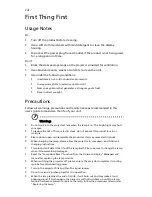 Preview for 8 page of Acer N210 Series User Manual