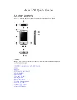 Preview for 1 page of Acer n50 Quick Manual