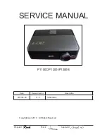 Preview for 1 page of Acer P1100C Series Service Manual