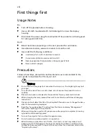 Preview for 9 page of Acer P1101 Series User Manual