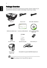 Предварительный просмотр 12 страницы Acer P1150 User Manual