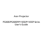 Acer P1165E Series User Manual preview