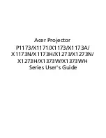 Preview for 1 page of Acer P1173 User Manual