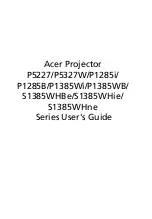 Acer P1285B User Manual preview