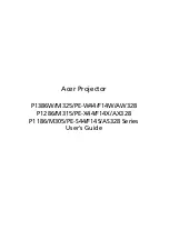 Acer P1386W User Manual preview