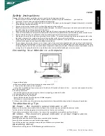 Acer P203W Quick Setup Manual предпросмотр