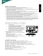 Acer P216H Series Quick Setup Manual preview