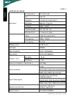 Preview for 4 page of Acer P234W User Manual