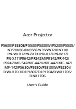 Preview for 1 page of Acer P5530B User Manual