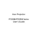 Preview for 1 page of Acer P7203B Series User Manual