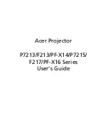 Preview for 1 page of Acer P7215 User Manual