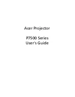 Acer P7500 Series User Manual предпросмотр