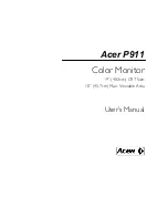 Предварительный просмотр 1 страницы Acer P911 User Manual