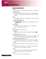 Предварительный просмотр 16 страницы Acer PD-113P User Manual