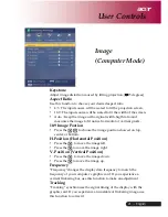 Предварительный просмотр 21 страницы Acer PD-113P User Manual