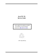 Preview for 1 page of Acer PD-115 Service Manual