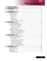 Acer PD-115 User Manual предпросмотр