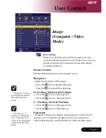 Preview for 23 page of Acer PD100 User Manual