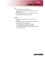 Preview for 3 page of Acer PD123 User Manual