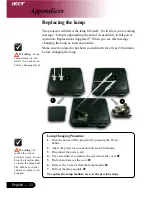 Предварительный просмотр 32 страницы Acer PD125D Quick Start Card