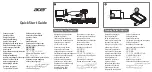 Preview for 1 page of Acer PD1320Wi Series Quick Start Manual