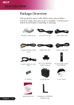 Preview for 8 page of Acer PD523P series Manual