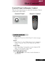 Preview for 15 page of Acer PD525D Manual